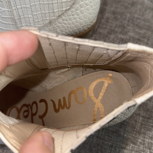 Sam Edelman Winona White Crocodile Booties - Picture 7 of 11